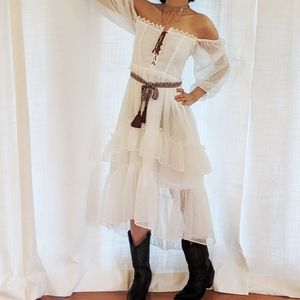 Cottagecore handmade midi dream dress